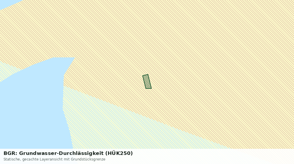 Statische Kartenansicht: BGR: Grundwasser-Durchlässigkeit (HÜK250)