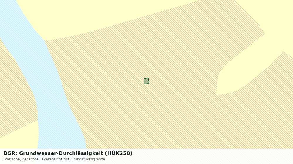 Statische Kartenansicht: BGR: Grundwasser-Durchlässigkeit (HÜK250)