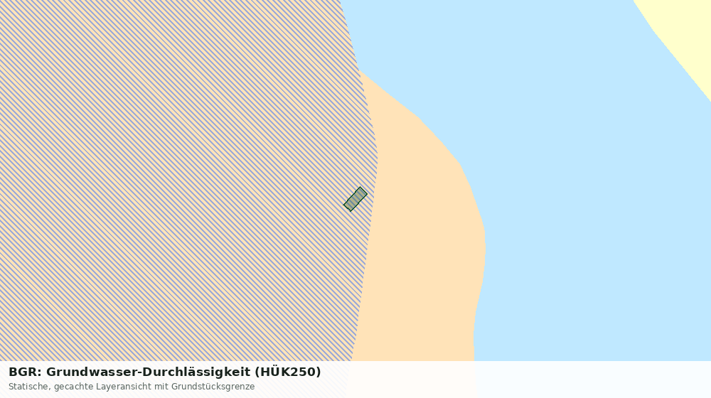 Statische Kartenansicht: BGR: Grundwasser-Durchlässigkeit (HÜK250)
