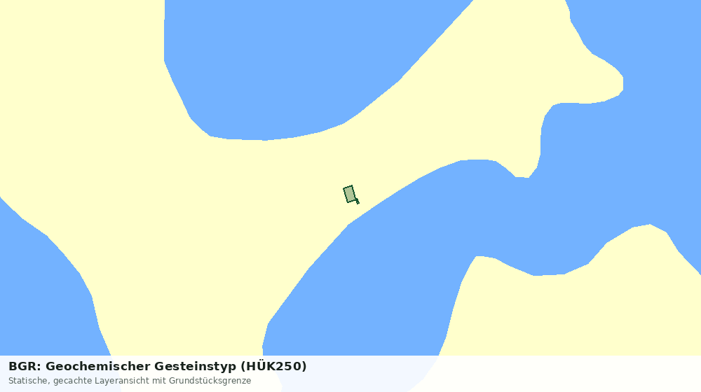 Statische Kartenansicht: BGR: Geochemischer Gesteinstyp (HÜK250)