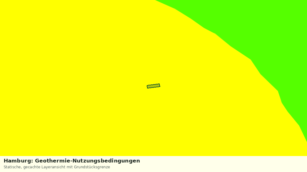 Statische Kartenansicht: Hamburg: Geothermie-Nutzungsbedingungen