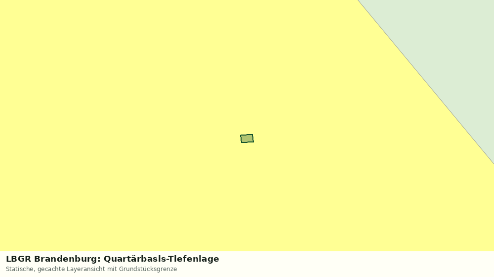 Statische Kartenansicht: LBGR Brandenburg: Quartärbasis-Tiefenlage