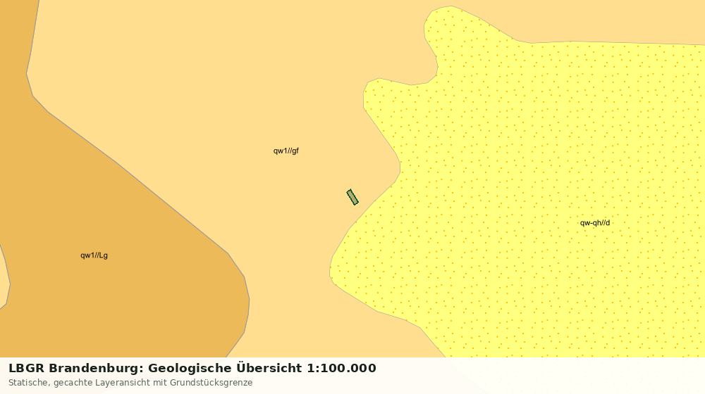 Statische Kartenansicht: LBGR Brandenburg: Geologische Übersicht 1:100.000