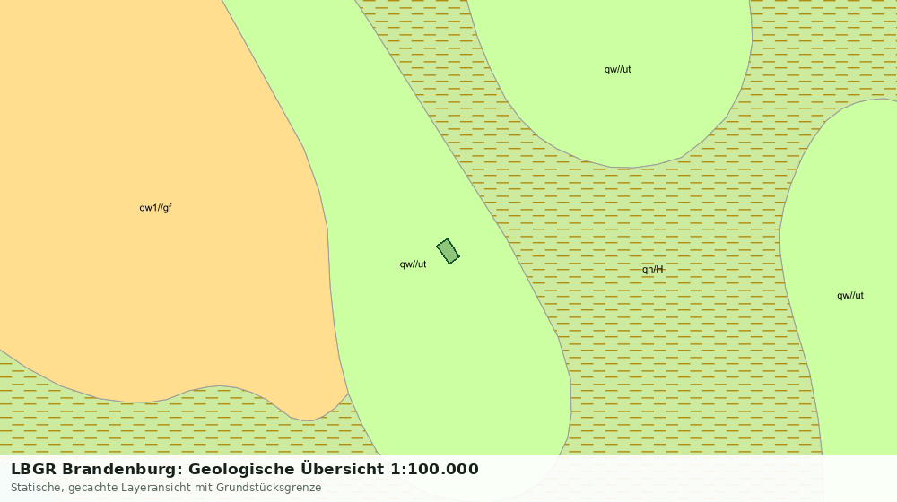 Statische Kartenansicht: LBGR Brandenburg: Geologische Übersicht 1:100.000