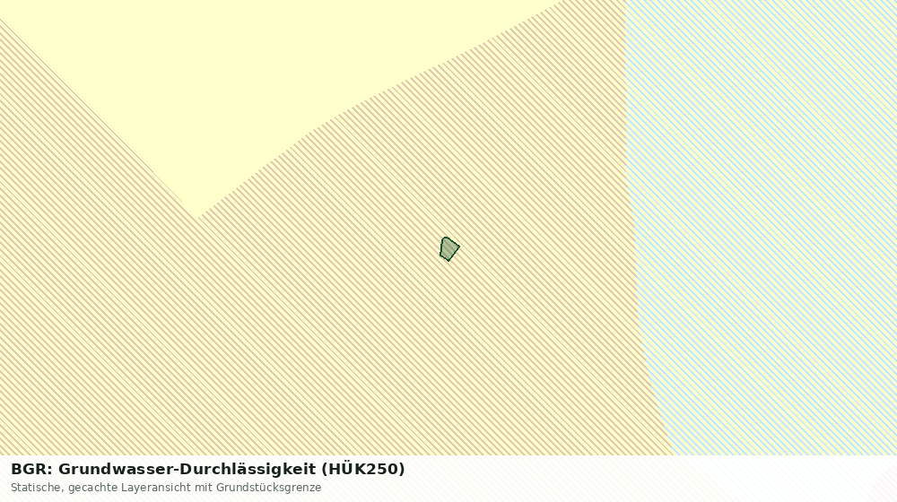 Statische Kartenansicht: BGR: Grundwasser-Durchlässigkeit (HÜK250)