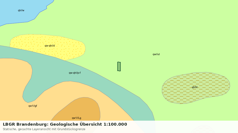 Statische Kartenansicht: LBGR Brandenburg: Geologische Übersicht 1:100.000