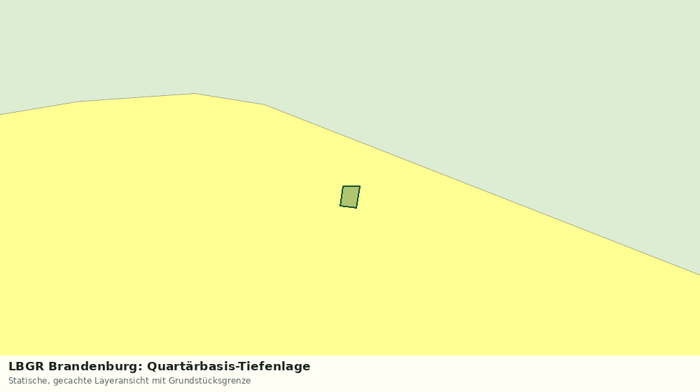 Statische Kartenansicht: LBGR Brandenburg: Quartärbasis-Tiefenlage