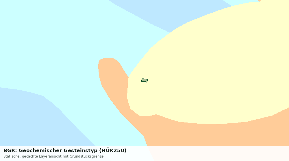 Statische Kartenansicht: BGR: Geochemischer Gesteinstyp (HÜK250)