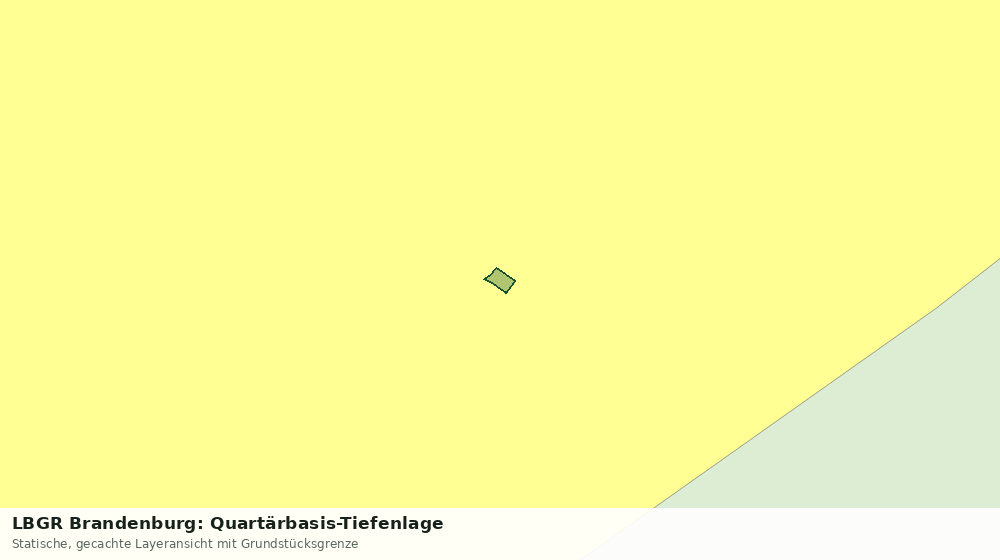 Statische Kartenansicht: LBGR Brandenburg: Quartärbasis-Tiefenlage