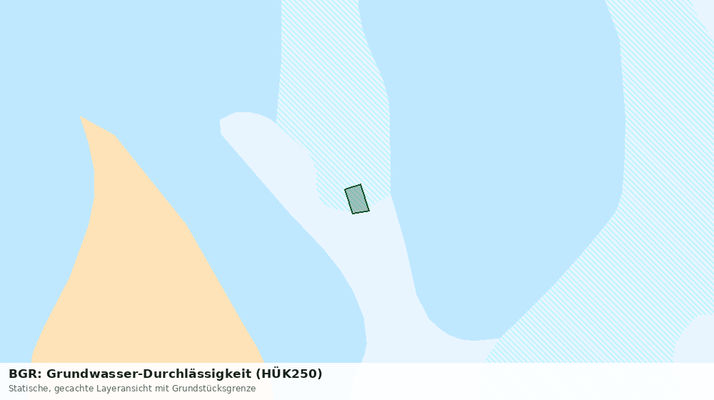 Statische Kartenansicht: BGR: Grundwasser-Durchlässigkeit (HÜK250)