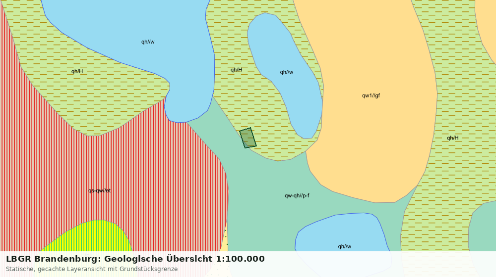 Statische Kartenansicht: LBGR Brandenburg: Geologische Übersicht 1:100.000
