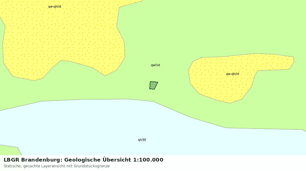 Statische Kartenansicht: LBGR Brandenburg: Geologische Übersicht 1:100.000
