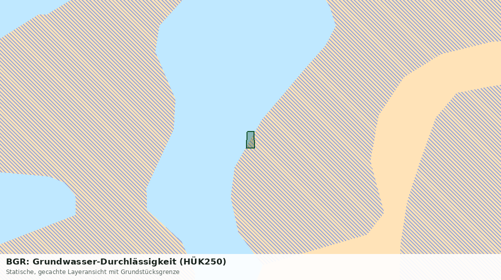 Statische Kartenansicht: BGR: Grundwasser-Durchlässigkeit (HÜK250)