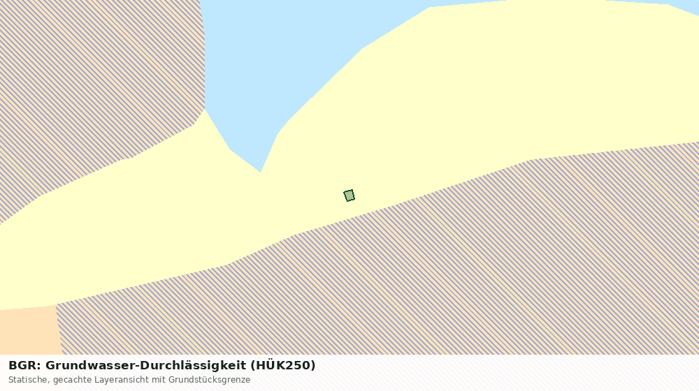 Statische Kartenansicht: BGR: Grundwasser-Durchlässigkeit (HÜK250)