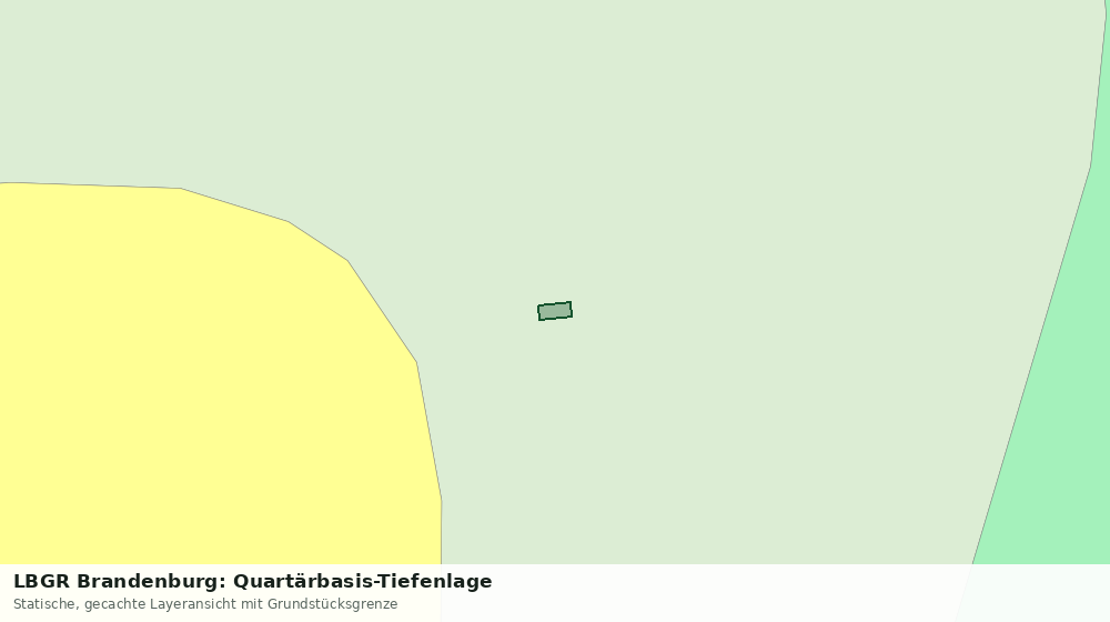 Statische Kartenansicht: LBGR Brandenburg: Quartärbasis-Tiefenlage