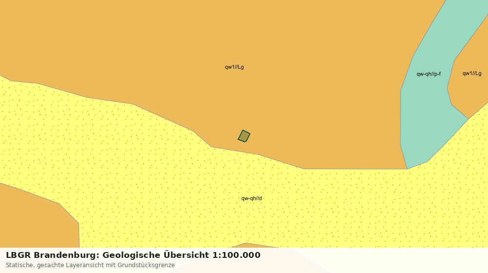 Statische Kartenansicht: LBGR Brandenburg: Geologische Übersicht 1:100.000