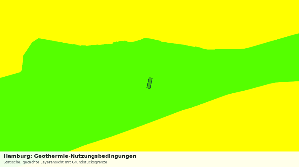 Statische Kartenansicht: Hamburg: Geothermie-Nutzungsbedingungen