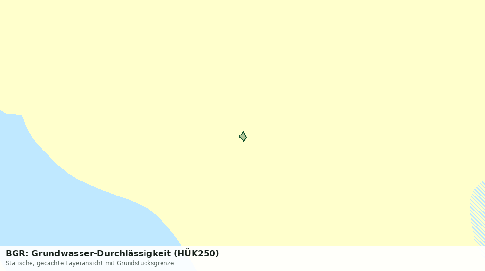 Statische Kartenansicht: BGR: Grundwasser-Durchlässigkeit (HÜK250)
