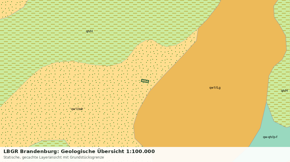 Statische Kartenansicht: LBGR Brandenburg: Geologische Übersicht 1:100.000