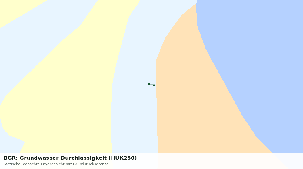 Statische Kartenansicht: BGR: Grundwasser-Durchlässigkeit (HÜK250)