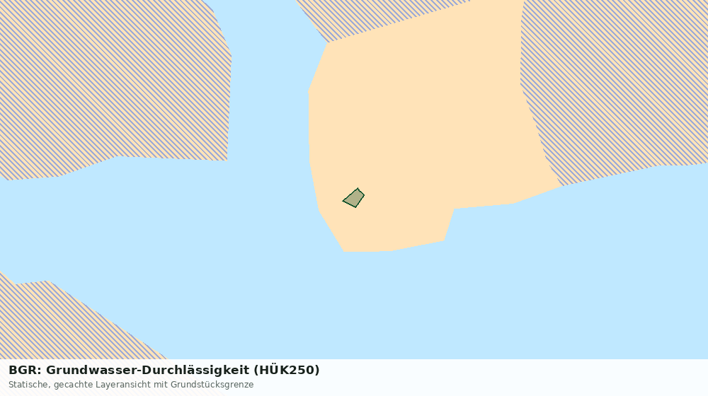 Statische Kartenansicht: BGR: Grundwasser-Durchlässigkeit (HÜK250)