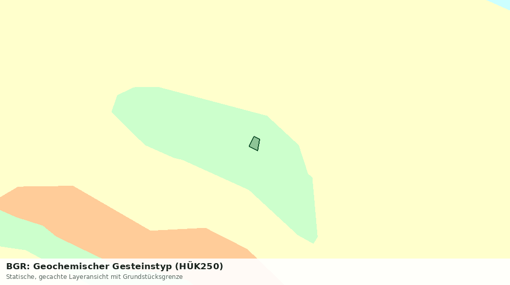 Statische Kartenansicht: BGR: Geochemischer Gesteinstyp (HÜK250)