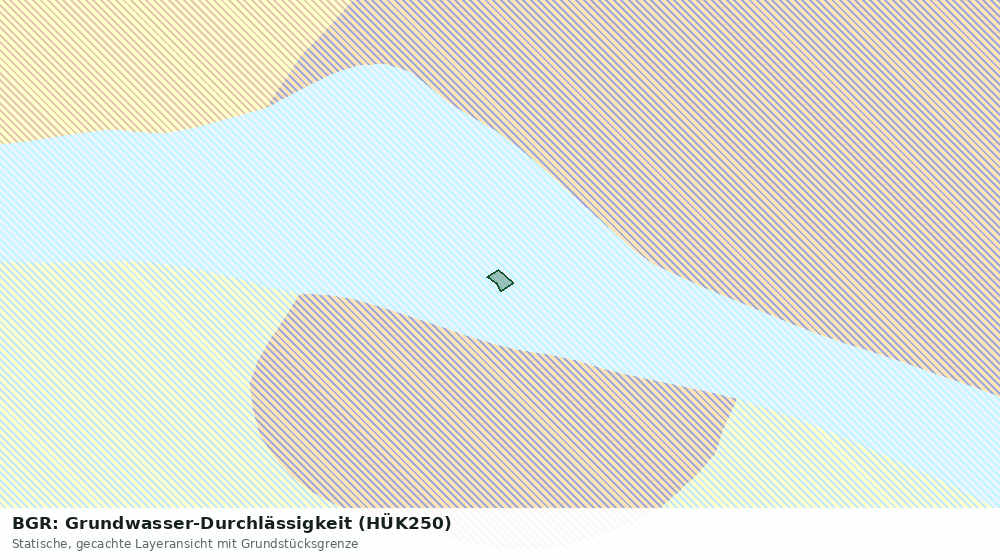 Statische Kartenansicht: BGR: Grundwasser-Durchlässigkeit (HÜK250)