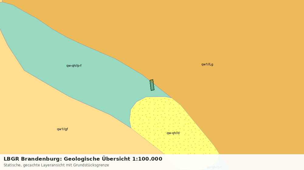 Statische Kartenansicht: LBGR Brandenburg: Geologische Übersicht 1:100.000