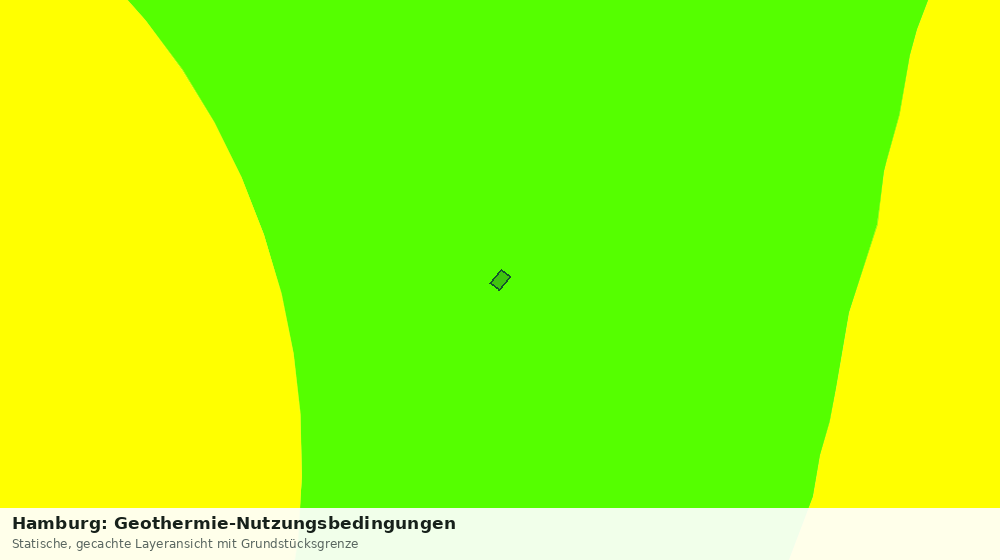 Statische Kartenansicht: Hamburg: Geothermie-Nutzungsbedingungen