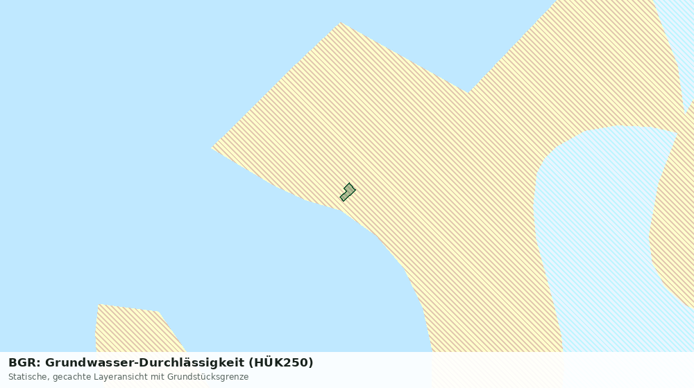 Statische Kartenansicht: BGR: Grundwasser-Durchlässigkeit (HÜK250)