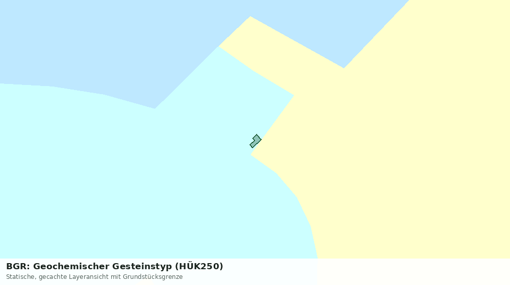 Statische Kartenansicht: BGR: Geochemischer Gesteinstyp (HÜK250)