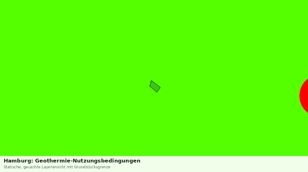 Statische Kartenansicht: Hamburg: Geothermie-Nutzungsbedingungen