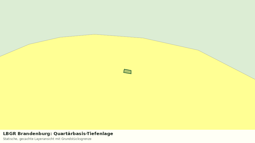Statische Kartenansicht: LBGR Brandenburg: Quartärbasis-Tiefenlage