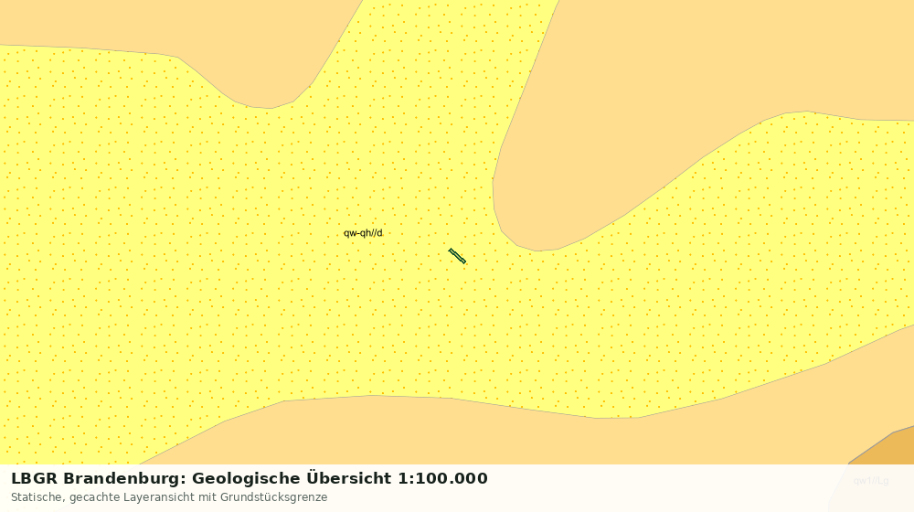 Statische Kartenansicht: LBGR Brandenburg: Geologische Übersicht 1:100.000