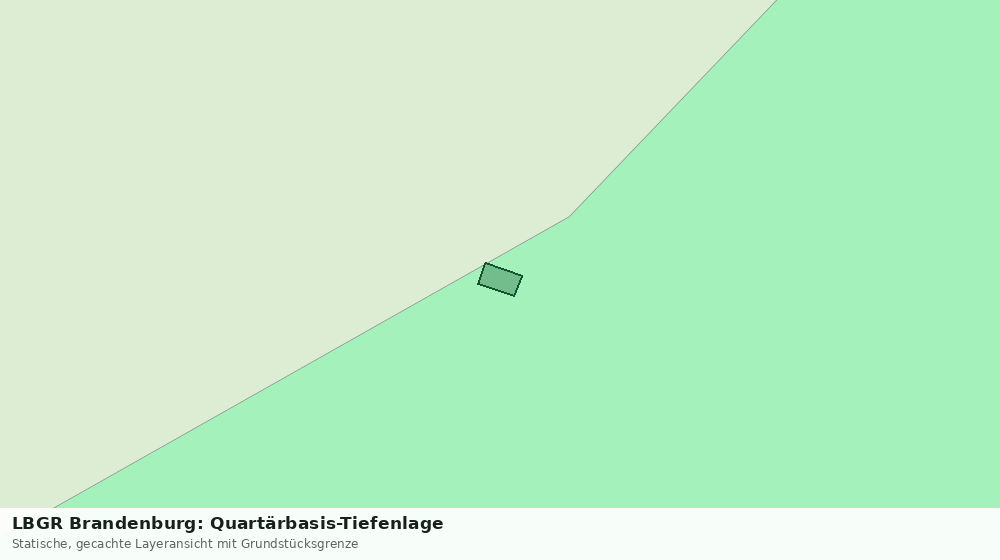 Statische Kartenansicht: LBGR Brandenburg: Quartärbasis-Tiefenlage