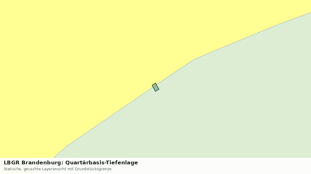 Statische Kartenansicht: LBGR Brandenburg: Quartärbasis-Tiefenlage