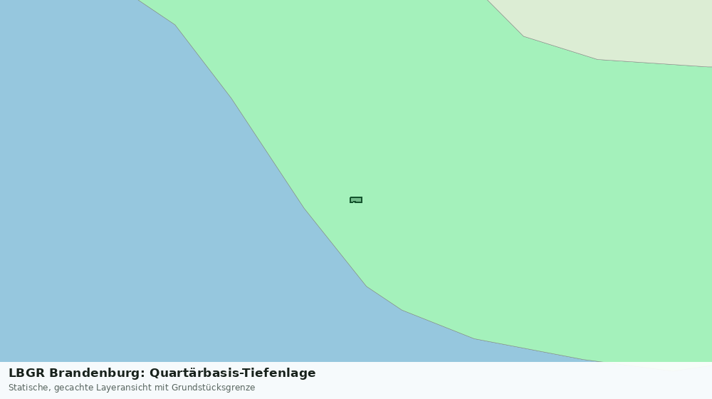 Statische Kartenansicht: LBGR Brandenburg: Quartärbasis-Tiefenlage