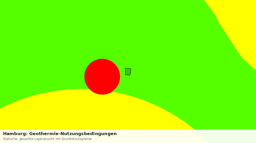 Statische Kartenansicht: Hamburg: Geothermie-Nutzungsbedingungen
