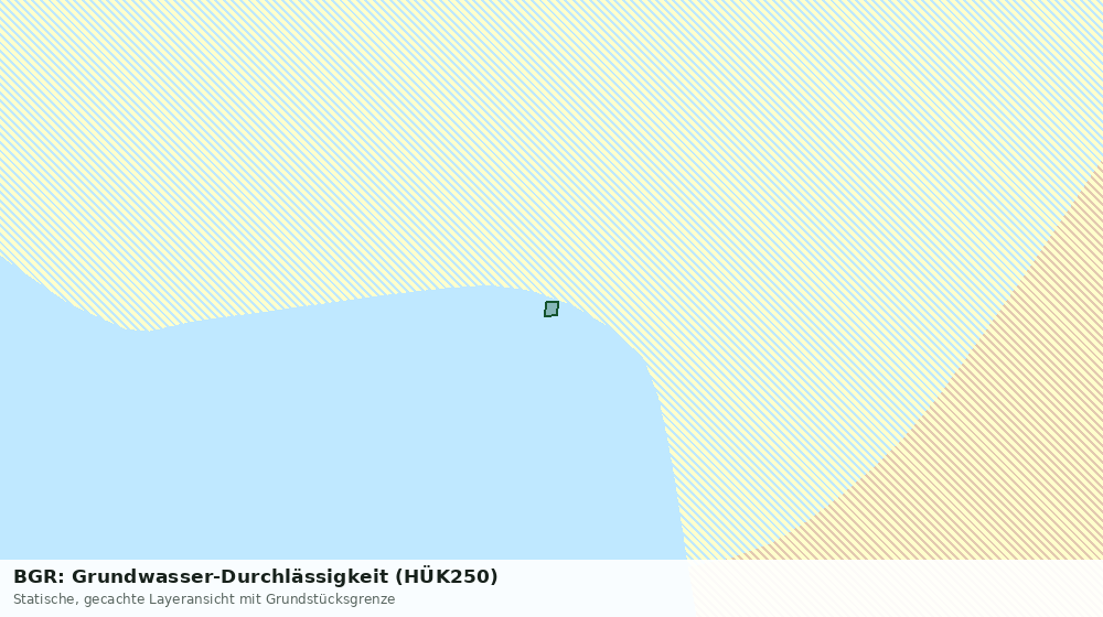 Statische Kartenansicht: BGR: Grundwasser-Durchlässigkeit (HÜK250)