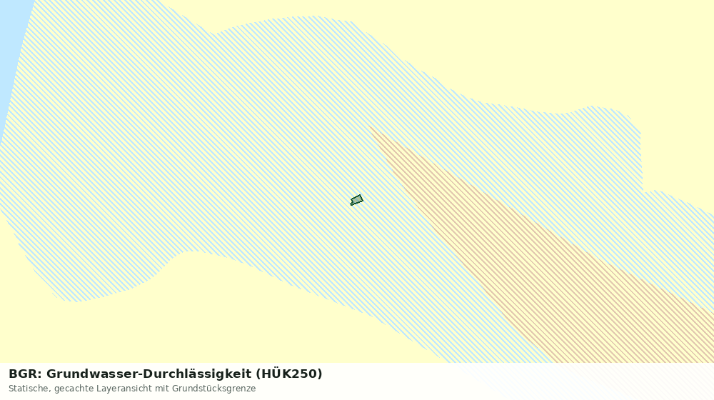 Statische Kartenansicht: BGR: Grundwasser-Durchlässigkeit (HÜK250)