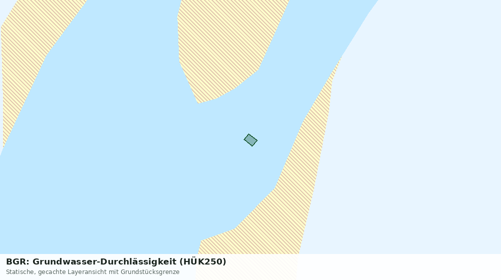 Statische Kartenansicht: BGR: Grundwasser-Durchlässigkeit (HÜK250)