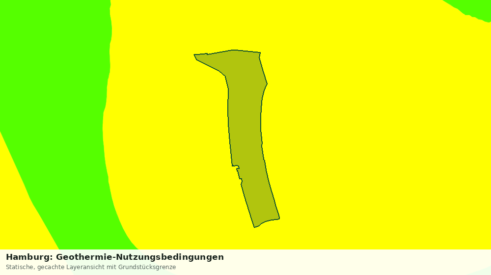 Statische Kartenansicht: Hamburg: Geothermie-Nutzungsbedingungen