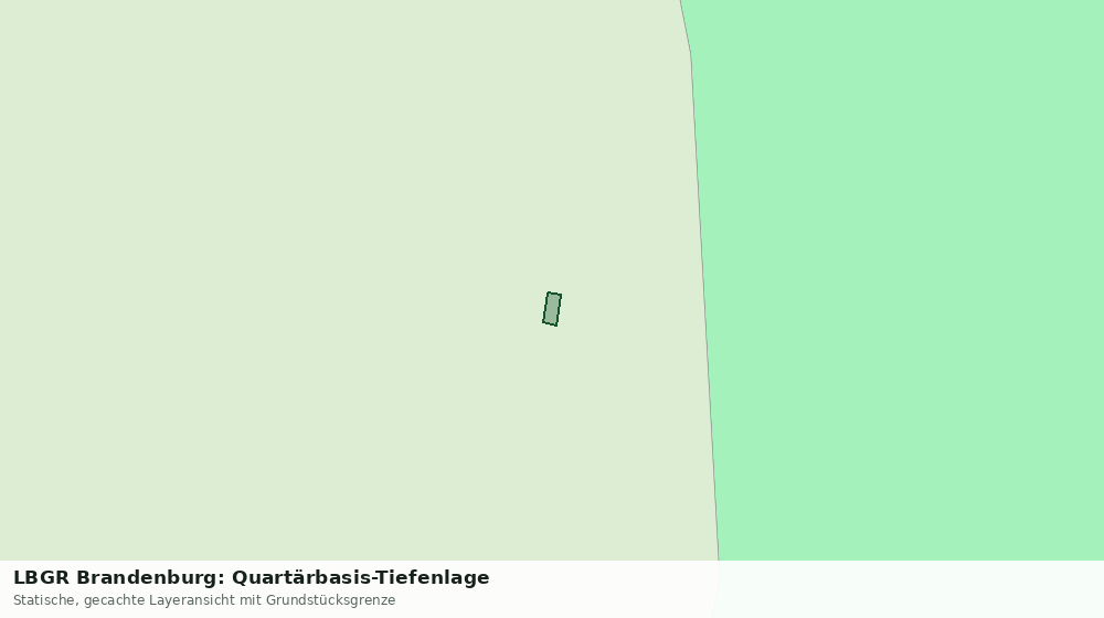 Statische Kartenansicht: LBGR Brandenburg: Quartärbasis-Tiefenlage