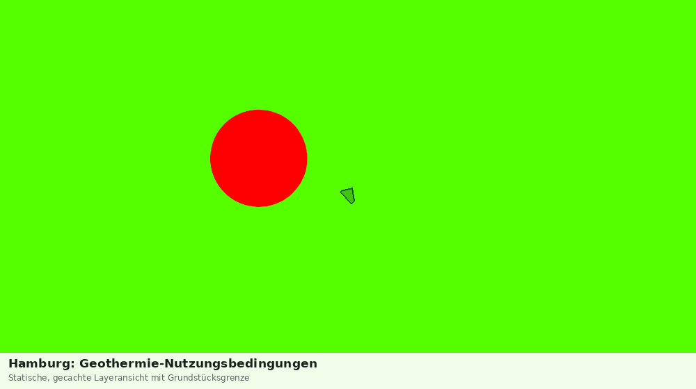 Statische Kartenansicht: Hamburg: Geothermie-Nutzungsbedingungen