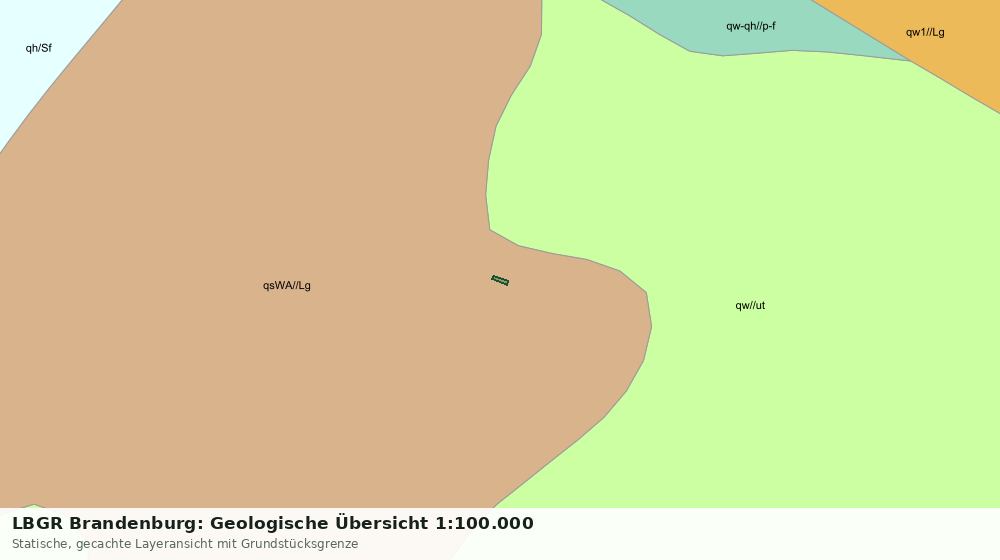 Statische Kartenansicht: LBGR Brandenburg: Geologische Übersicht 1:100.000