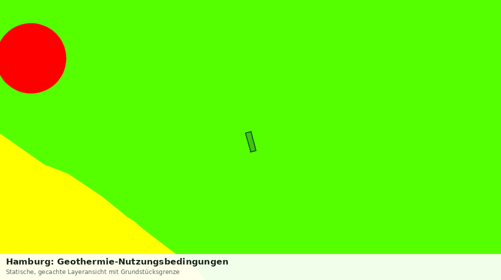 Statische Kartenansicht: Hamburg: Geothermie-Nutzungsbedingungen