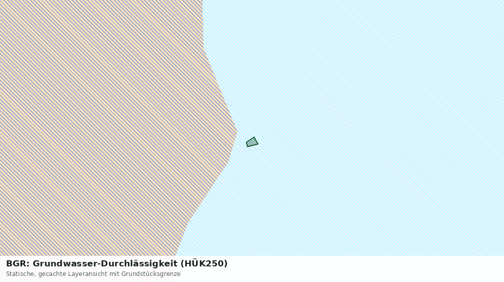Statische Kartenansicht: BGR: Grundwasser-Durchlässigkeit (HÜK250)