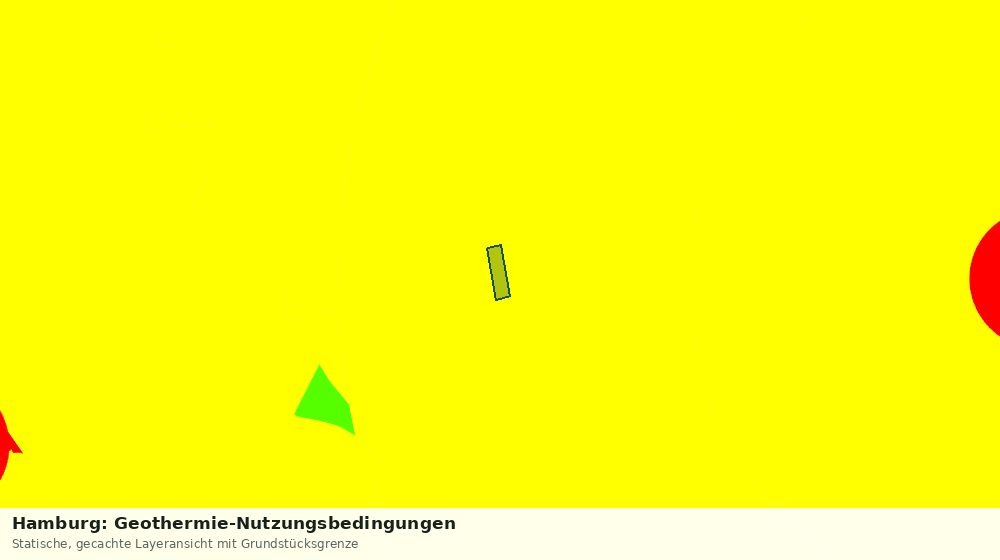 Statische Kartenansicht: Hamburg: Geothermie-Nutzungsbedingungen