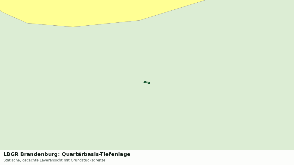 Statische Kartenansicht: LBGR Brandenburg: Quartärbasis-Tiefenlage