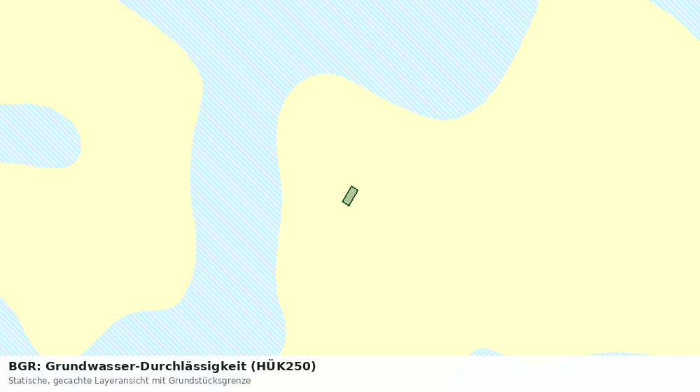 Statische Kartenansicht: BGR: Grundwasser-Durchlässigkeit (HÜK250)